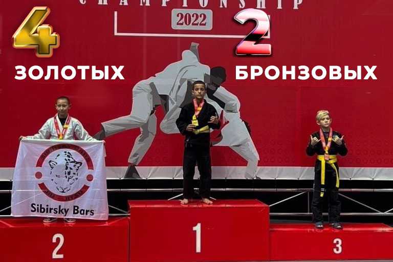 4 золотых и 2 бронзовых медали привезли воспитанники Исмаилова Рамиля с Чемпионата России по бразильскому джиу-джитсу